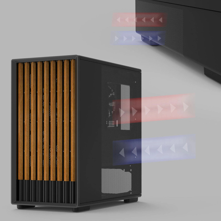 Кутия за компютър Zalman P10 NAMU BLACK, mATX Mini Tower, Tempered Glass, 3x120mm вентилатори, USB 3.1 Type-C - P10-NAMU-BLACK -