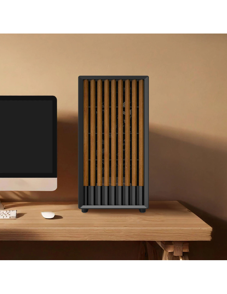 Кутия за компютър Zalman P10 NAMU BLACK, mATX Mini Tower, Tempered Glass, 3x120mm вентилатори, USB 3.1 Type-C - P10-NAMU-BLACK -