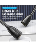 Удължителен кабел Vention HDMI v2.0 еxtension Cable Female to Female 0.5M Black, Gold - AAXBD