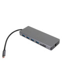Докинг станция VCom CU4706, 13-в-1 USB-C, 2x HDMI, DisplayPort, 3x USB 3.0, RJ45, SD/TF четец, 100W PD - 2