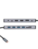 Докинг станция VCom CU4706, 13-в-1 USB-C, 2x HDMI, DisplayPort, 3x USB 3.0, RJ45, SD/TF четец, 100W PD - 3
