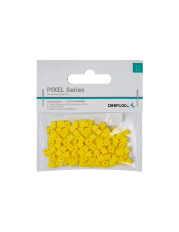 Силиконови битове DeepCool PIXEL Yellow, 100 броя, 5.4x5.4x4mm - 1