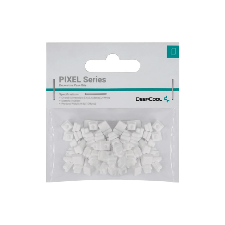 Силиконови битове DeepCool PIXEL White, 100 броя, 5.4x5.4x4mm - PIXEL-WHITE - 1