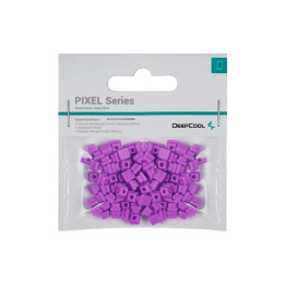 Силиконови битове DeepCool PIXEL Violet, 100 броя, 5.4x5.4x4mm - 1
