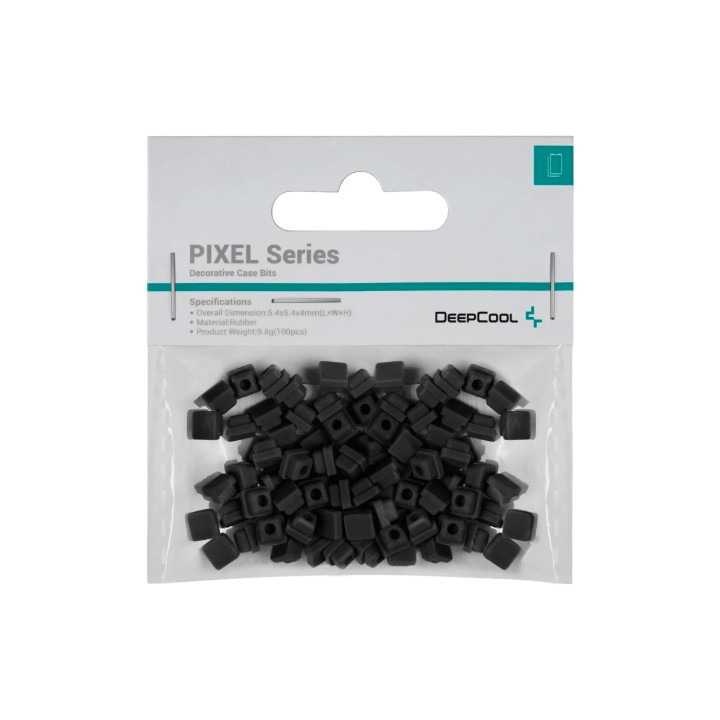 Силиконови битове DeepCool PIXEL Black, 5.4x5.4x4mm, 100 броя - 1