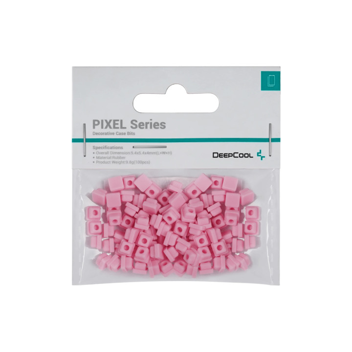 Силиконови битове DeepCool PIXEL Pink, 5.4x5.4x4mm, 100 броя - PIXEL-PINK - 1