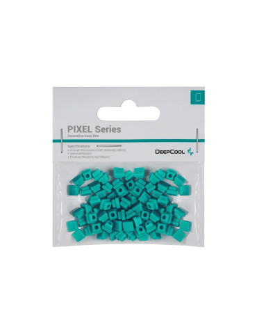 Силиконови битове DeepCool PIXEL Green, 100 броя, 5.4x5.4x4mm - PIXEL-GREEN - 1