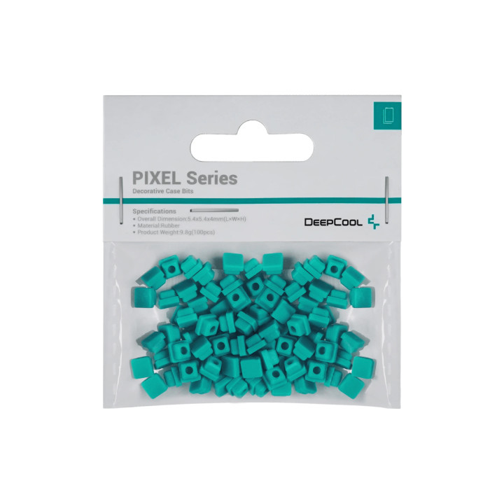 Силиконови битове DeepCool PIXEL Green, 100 броя, 5.4x5.4x4mm - PIXEL-GREEN - 1