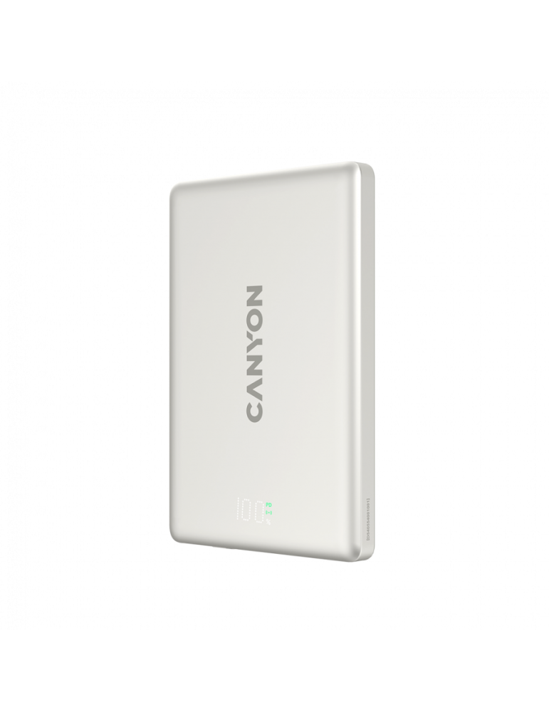 Външна батерия CANYON OnPower 500 PD20W, 5000mAh, 20W, MagSafe, Алуминий - CNS-CPB500G - 2