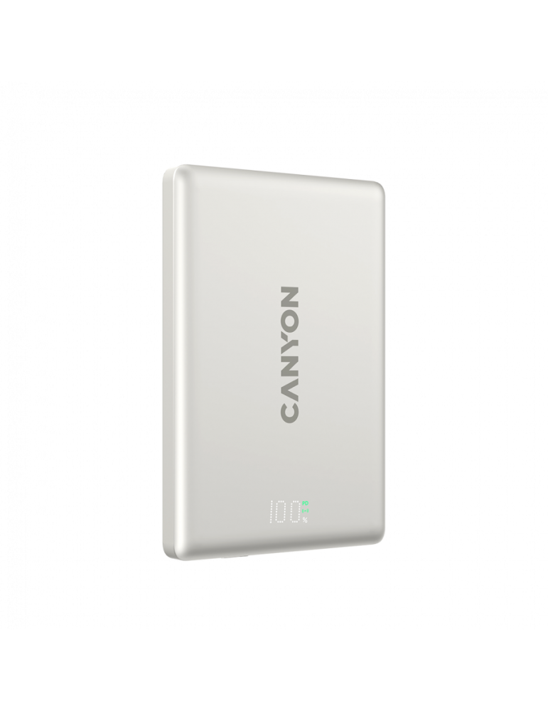Външна батерия CANYON OnPower 500 PD20W, 5000mAh, 20W, MagSafe, Алуминий - CNS-CPB500G - 4