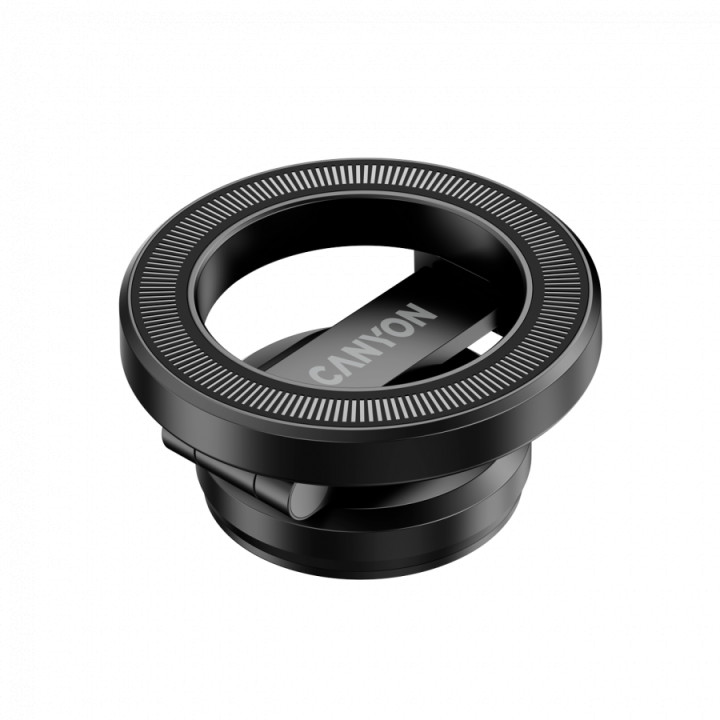 Магнитен държач за телефон CANYON OnGrip 10, алуминиум, черен - CNS-CCHM10 - 6