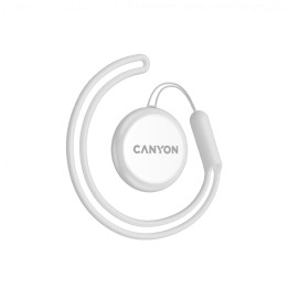 Тракер за ключове, чанти, домашни любимци и багаж Smart tag CANYON ONTAG 1 iOS, 32x32x8mm, CR2032 220mAh, IP66, Бял - CNE-PT01SW