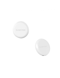 Тракер за ключове, чанти, домашни любимци и багаж Smart tag CANYON ONTAG 1 iOS, 32x32x8mm, CR2032 220mAh, IP66, Бял - CNE-PT01SW