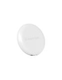 Тракер за ключове, чанти, домашни любимци и багаж Smart tag CANYON ONTAG 1 iOS, 32x32x8mm, CR2032 220mAh, IP66, Бял - CNE-PT01SW