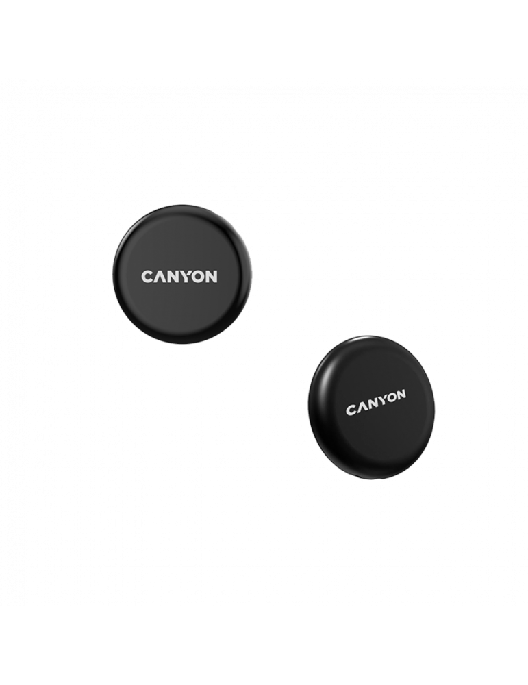 Тракер за ключове, чанти, домашни любимци и багаж CANYON ONTAG 1 iOS, 32x32x8мм, CR2032 батерия 220mAh, IP66, черен - 5291485017