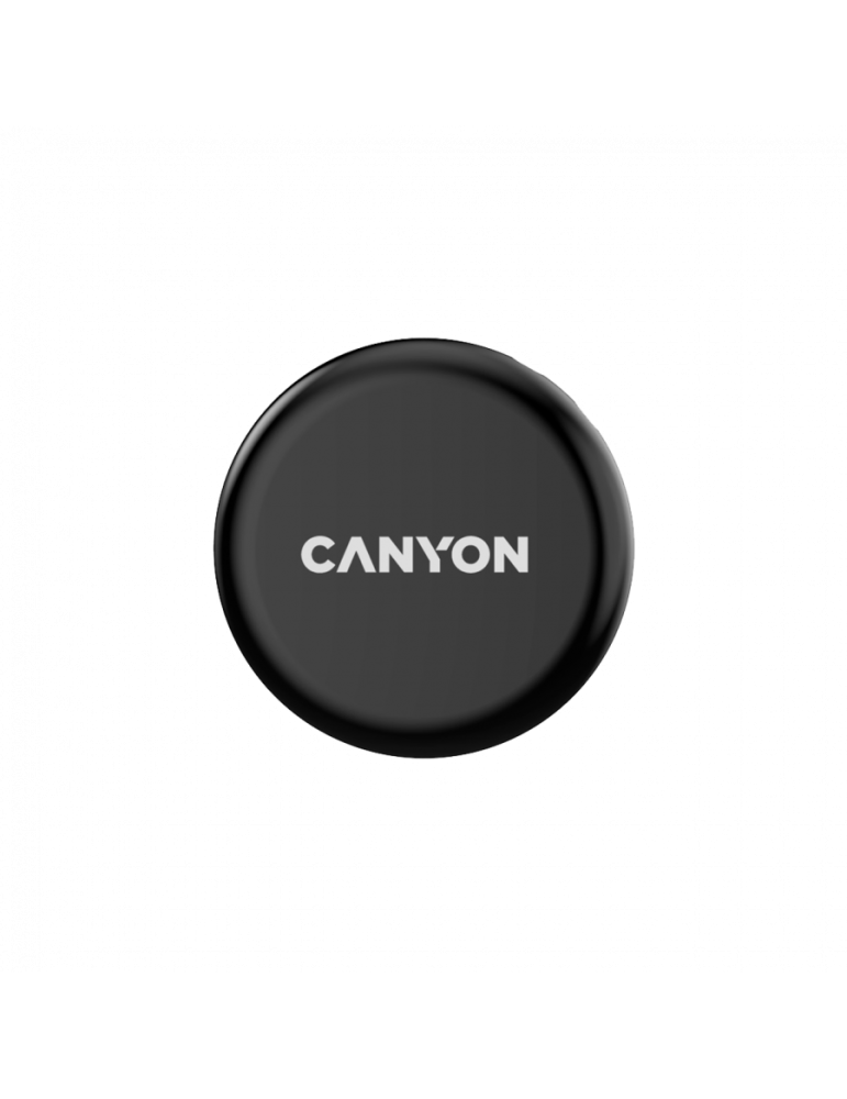 Тракер за ключове, чанти, домашни любимци и багаж CANYON ONTAG 1 iOS, 32x32x8мм, CR2032 батерия 220mAh, IP66, черен - 5291485017