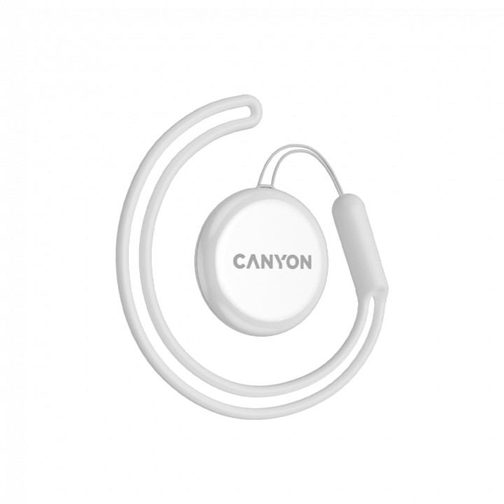 Тракер за ключове, чанти, домашни любимци и багаж CANYON ONTAG 1 iOS 4 бр. комплект, Бял, IP66, CR2032 батерия, 10 месеца работа