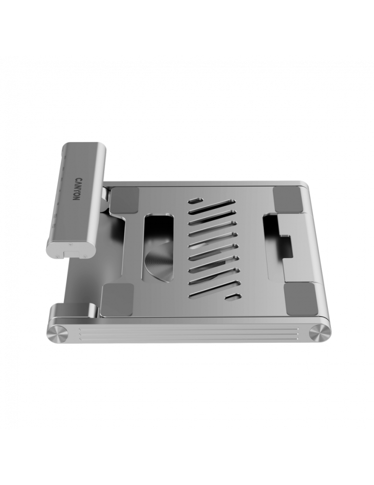 Стойка за лаптоп с докинг станция CANYON HUSB332A, USB Type-C hub, 1x HDMI, 2x USB 3.0, 1x USB-C 3.0, 1x RJ45 Gigabit, Power Del