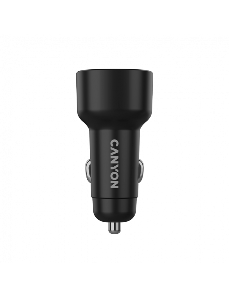Автомобилен адаптер CANYON OnDrive 48 PD, 48W, USB-A + USB-C, черен - CNE-CCABR3AC - 5