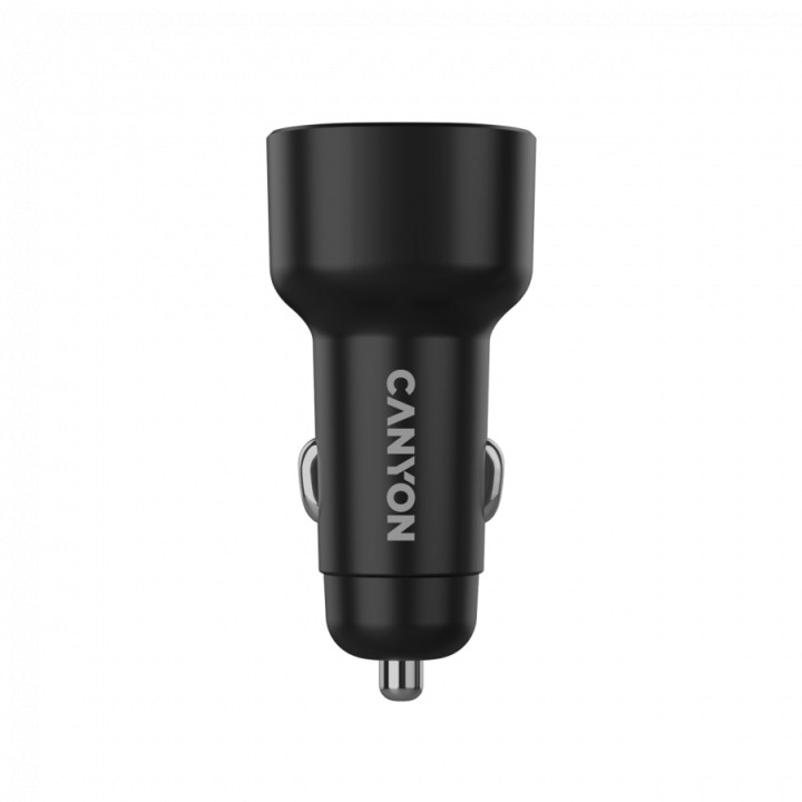 Автомобилен адаптер CANYON OnDrive 48 PD, 48W, USB-A + USB-C, черен - CNE-CCABR3AC - 5