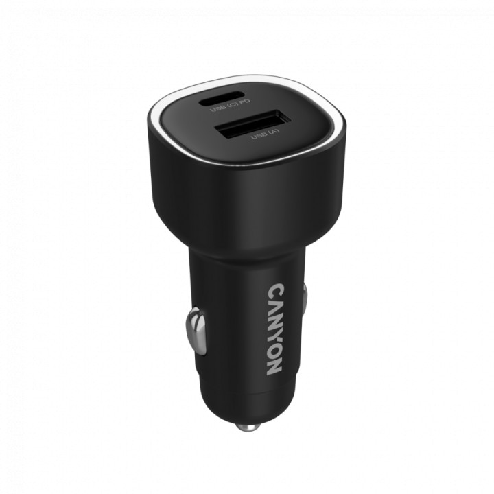 Зарядно за кола CANYON OnDrive 85 PD, 85W, USB-A + USB-C - CNE-CCABR8AC - 3