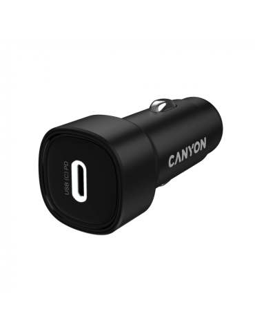Автомобилен адаптер CANYON OnDrive 30 PD, USB-C 30W, Quick Charge 3.0, Power Delivery - CNE-CCABR2C - 1