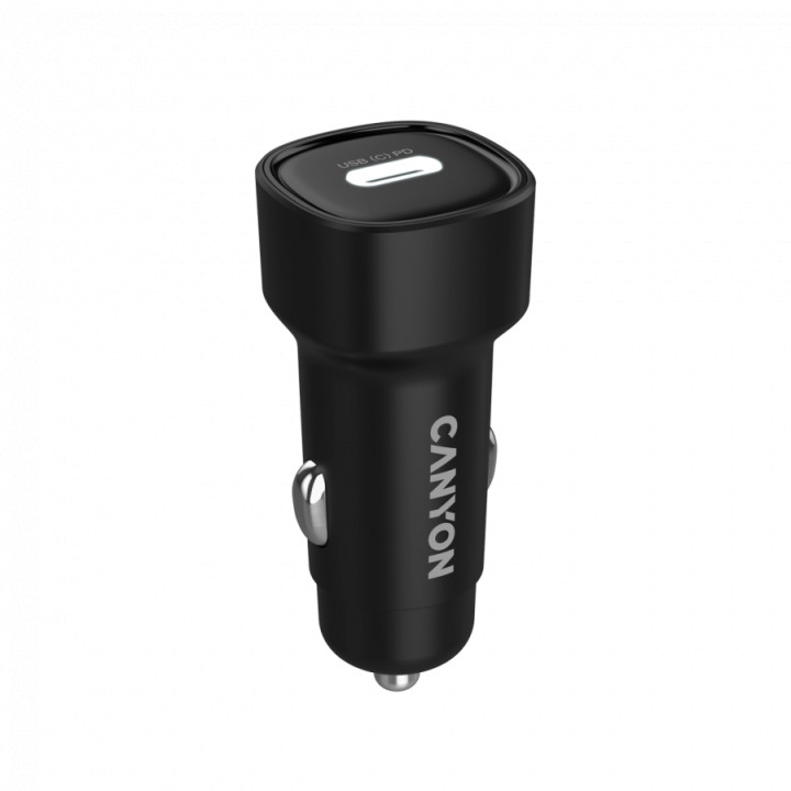 Автомобилен адаптер CANYON OnDrive 30 PD, USB-C 30W, Quick Charge 3.0, Power Delivery - CNE-CCABR2C - 4