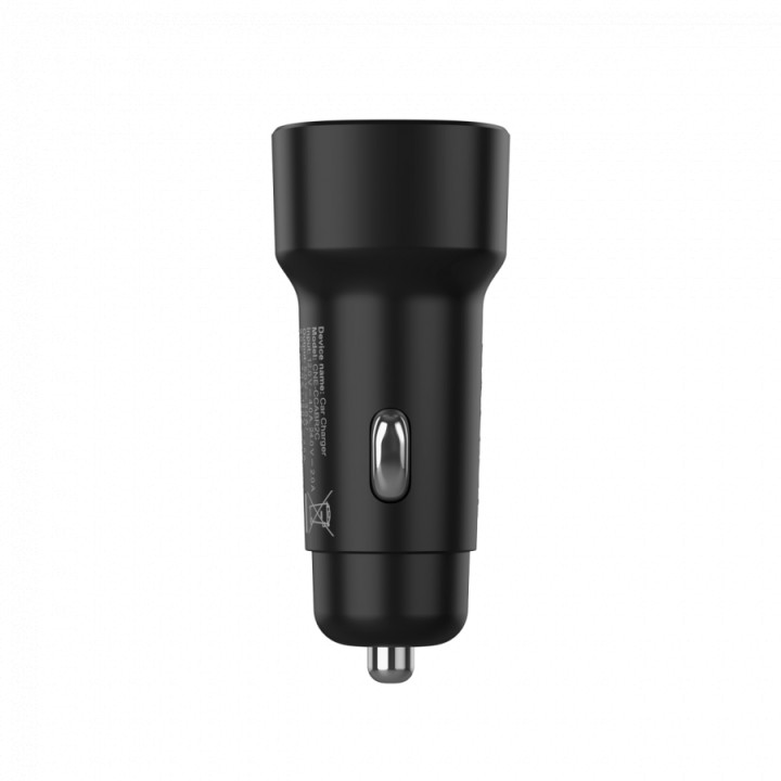 Автомобилен адаптер CANYON OnDrive 30 PD, USB-C 30W, Quick Charge 3.0, Power Delivery - CNE-CCABR2C - 5