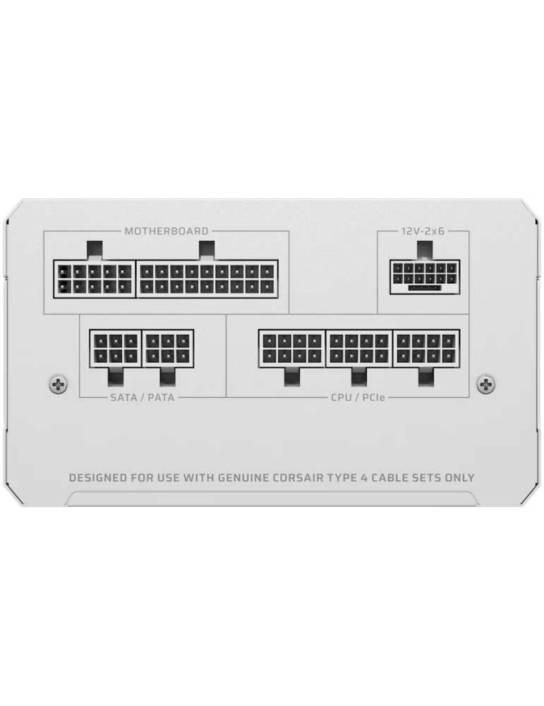Модулно захранване CORSAIR RM850e, 850W, 80 Plus Gold, Fully Modular, Бял - CP-9020293-EU - 3