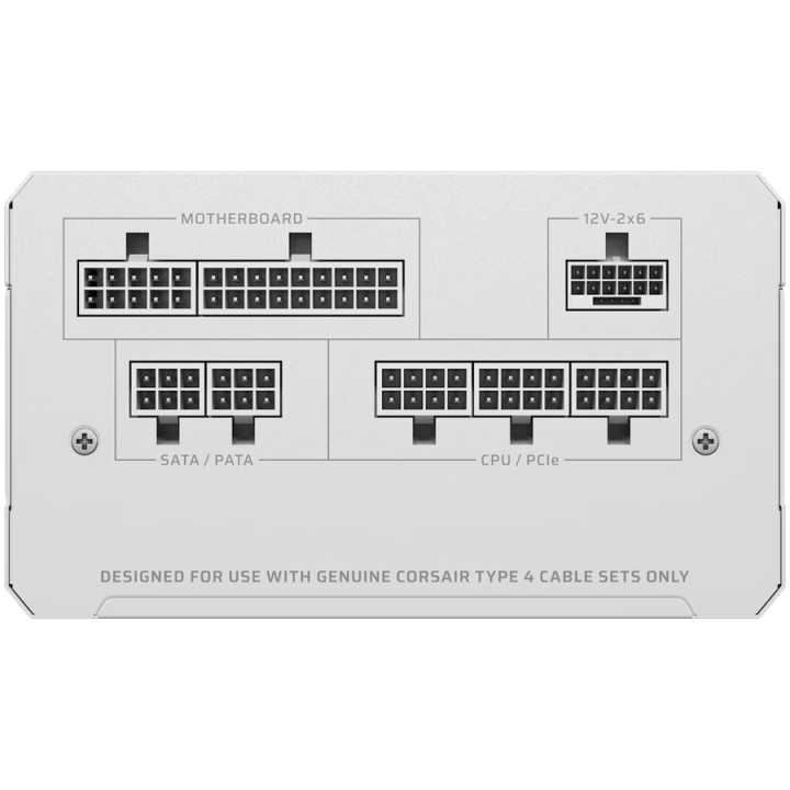 Модулно захранване CORSAIR RM850e, 850W, 80 Plus Gold, Fully Modular, Бял - CP-9020293-EU - 3