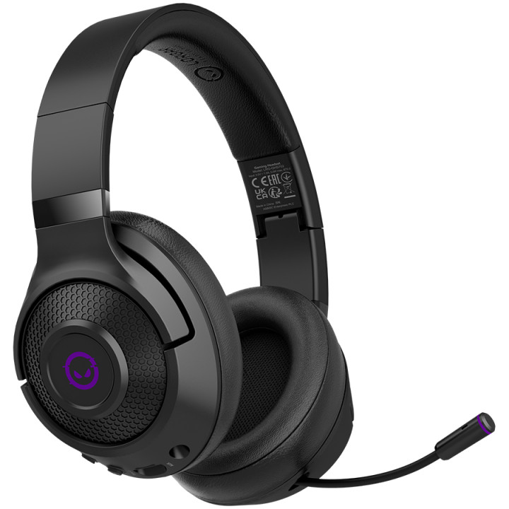 Bluetooth геймърски слушалки LORGAR Noah 702, Безжични, Bluetooth 5.3, 40mm динамични, RGB, 70ч. батерия - LRG-GHS702 - 1