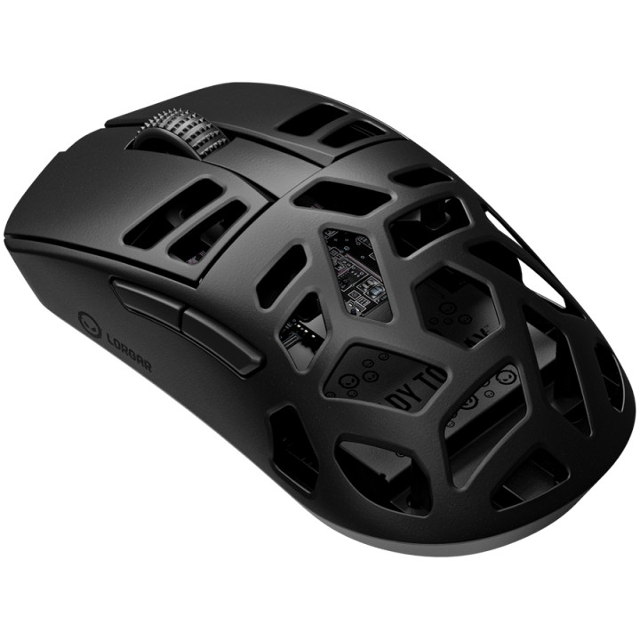 Безжична геймърска мишка LORGAR MSE90W, Безжична, 26000 DPI, 7 бутона, 500h батерия, Магнезиево тяло - LRG-MSE90W-BK - 2