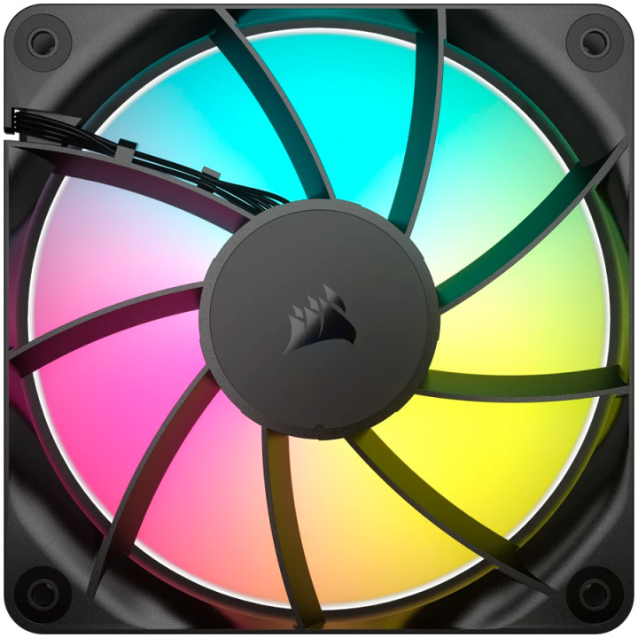 Комплект вентилатори CORSAIR RS120 ARGB 120mm, 2100 RPM, PWM, RGB LED, 3бр - CO-9050181-WW - 4