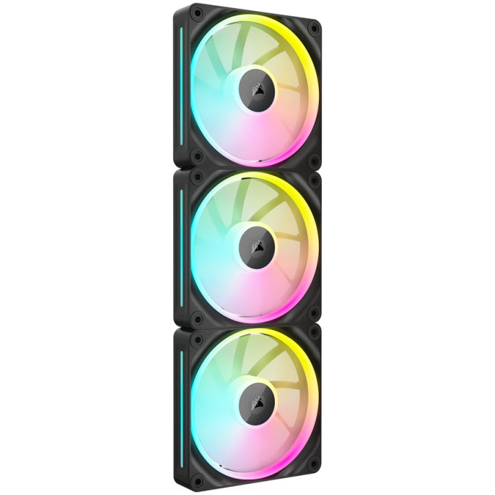 Вентилатор CORSAIR LX RGB iCUE LINK LX120, 120mm, 3x броя, 2400 RPM, PWM, RGB LED - CO-9051026-WW - 1