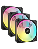Комплект вентилатори CORSAIR iCUE LINK QX120 RGB, 3x120mm, 2400 RPM, PWM, RGB LED - CO-9051002-WW - 1