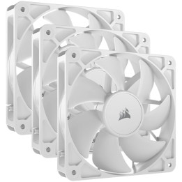 Комплект вентилатори CORSAIR RS120 White, 120mm, 2100 RPM, 72.8 CFM, PWM, комплект 3 броя - CO-9050193-WW - 1