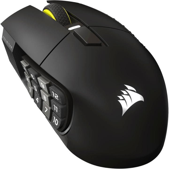 Професионална безжична геймърска мишка CORSAIR SCIMITAR ELITE WIRELESS SE, 33000 DPI - CH-9314014-WW - 1