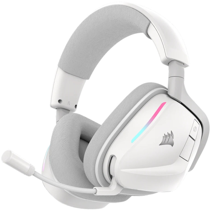 Bluetooth геймърски слушалки Corsair VOID WIRELESS v2, Безжични, Bluetooth/RF 2.4GHz, 50mm говорители, RGB осветление, Dolby Atm