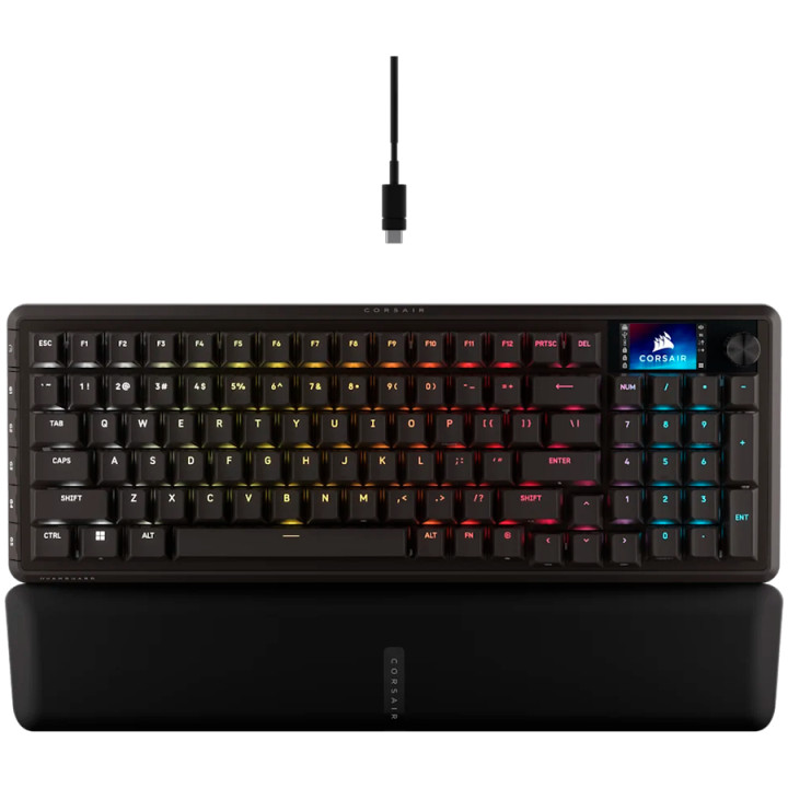 Професионална механична клавиатура Corsair Vanguard Pro 96-MGX, Full-Size, Magnetic-Mechanical, RGB, USB Type A, PC/Mac - CH-91E