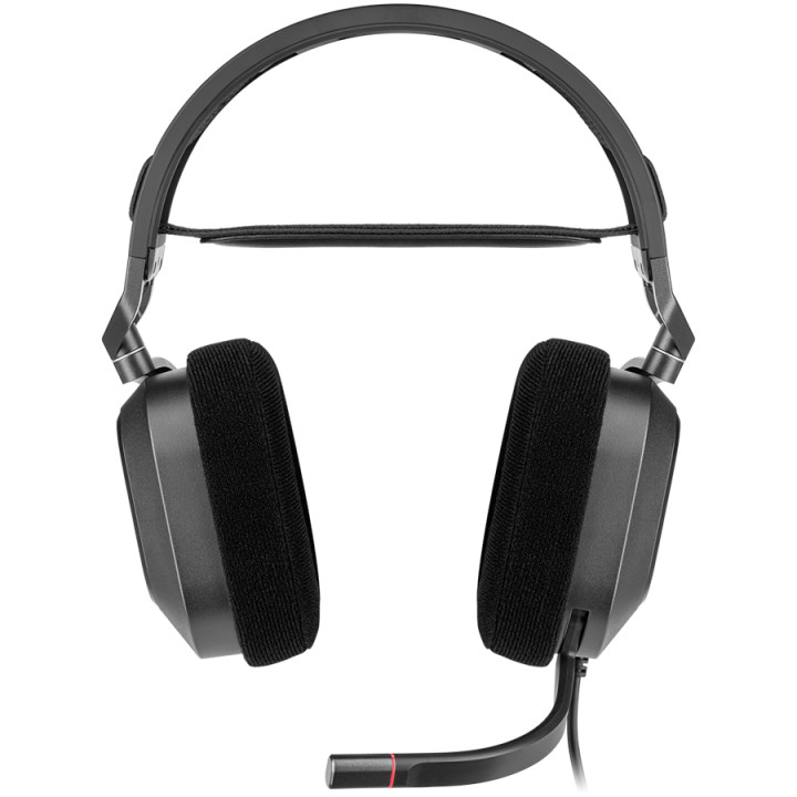 Геймърски слушалки CORSAIR HS80 RGB USB, 7.1 Surround, 50mm, USB 2.0, Carbon - CA-9011237-EU - 2