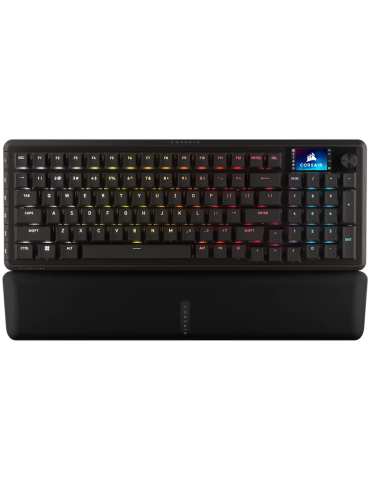 Механична гейминг клавиатура CORSAIR VANGUARD 96-MLX Plasma-DUAL, USB, 8000 Hz HyperPolling, RGB подсветка - CH-91E921E-NA - 1