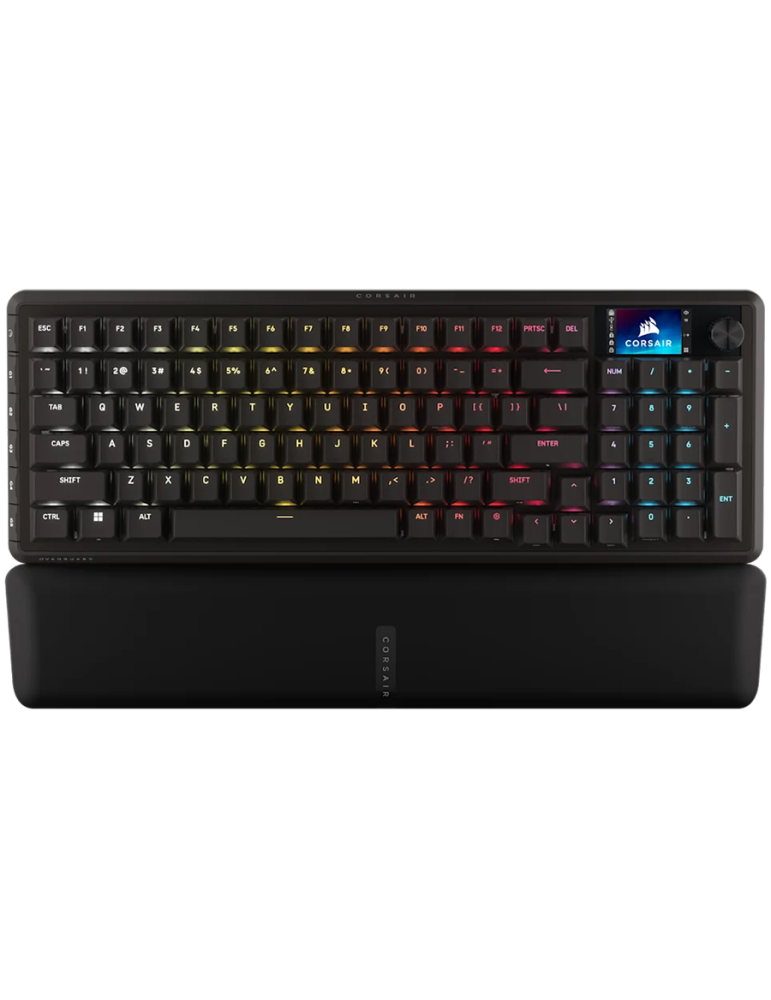 Механична гейминг клавиатура CORSAIR VANGUARD 96-MLX Plasma-DUAL, USB, 8000 Hz HyperPolling, RGB подсветка - CH-91E921E-NA - 1