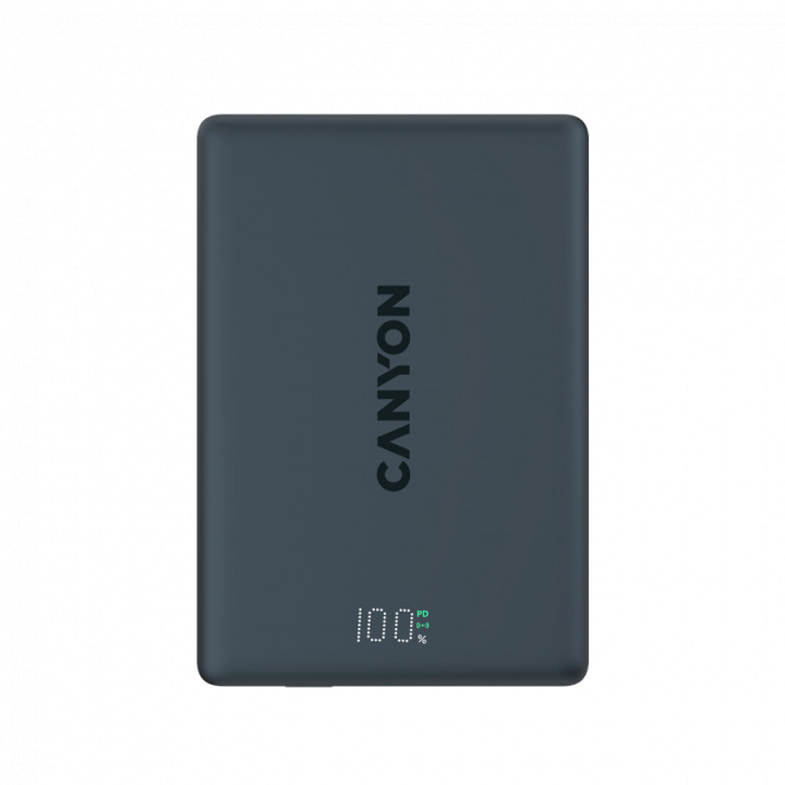 Външна батерия CANYON OnPower 500, 5000mAh, 20W PD, MagSafe, Алуминий - CNS-CPB500B - 3