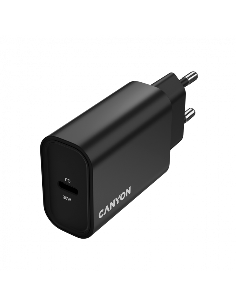 Захранващ адаптер CANYON OnCharge 30CL Max Power, 30W USB-C Power Delivery - CNE-CHA30CLB - 4