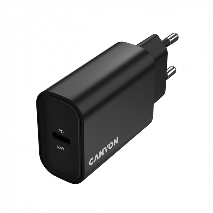 Захранващ адаптер CANYON OnCharge 30CL Max Power, 30W USB-C Power Delivery - CNE-CHA30CLB - 4