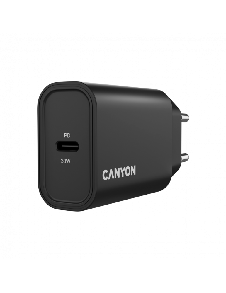 Захранващ адаптер CANYON OnCharge 30CL Max Power, 30W USB-C Power Delivery - CNE-CHA30CLB - 5