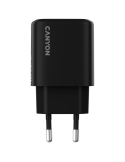 Захранващ адаптер CANYON OnCharge 200, 20W USB-C, PD/PPS, EU - CNE-CHA200-11 - 2