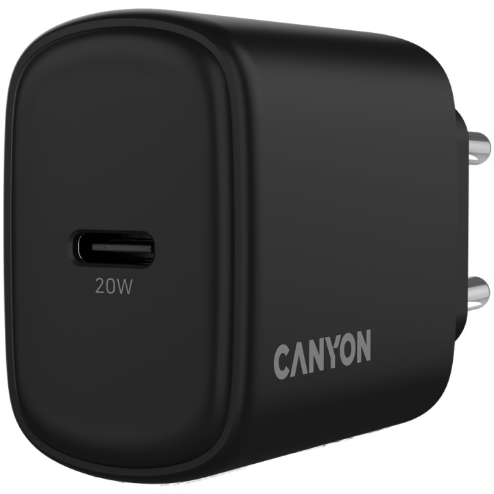 Захранващ адаптер CANYON OnCharge 200, 20W USB-C, PD/PPS, EU - CNE-CHA200-11 - 5