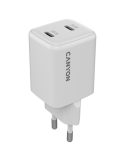 Зарядно устройство CANYON CU35CC, 35W 2x USB-C PD GaN, EU - CNS-CUW35CC - 1