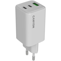 Захранващ адаптер CANYON CU65ACC, 65W GaN 2xUSB-C 1xUSB-A Power Delivery Quick Charge - CNS-CUW65ACC - 1